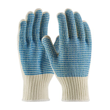 Pip Heavy Weight Seamless Knit Cotton/Polyester Glove with PVC "V" Pattern Grip - Double-Sided, 12PK 36-110VV/S
